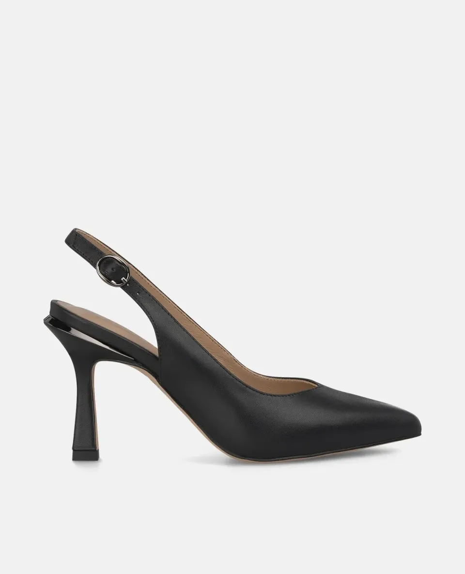 Alma en Pena I250390 escarpins noirs cuir nappa talon 9 cm