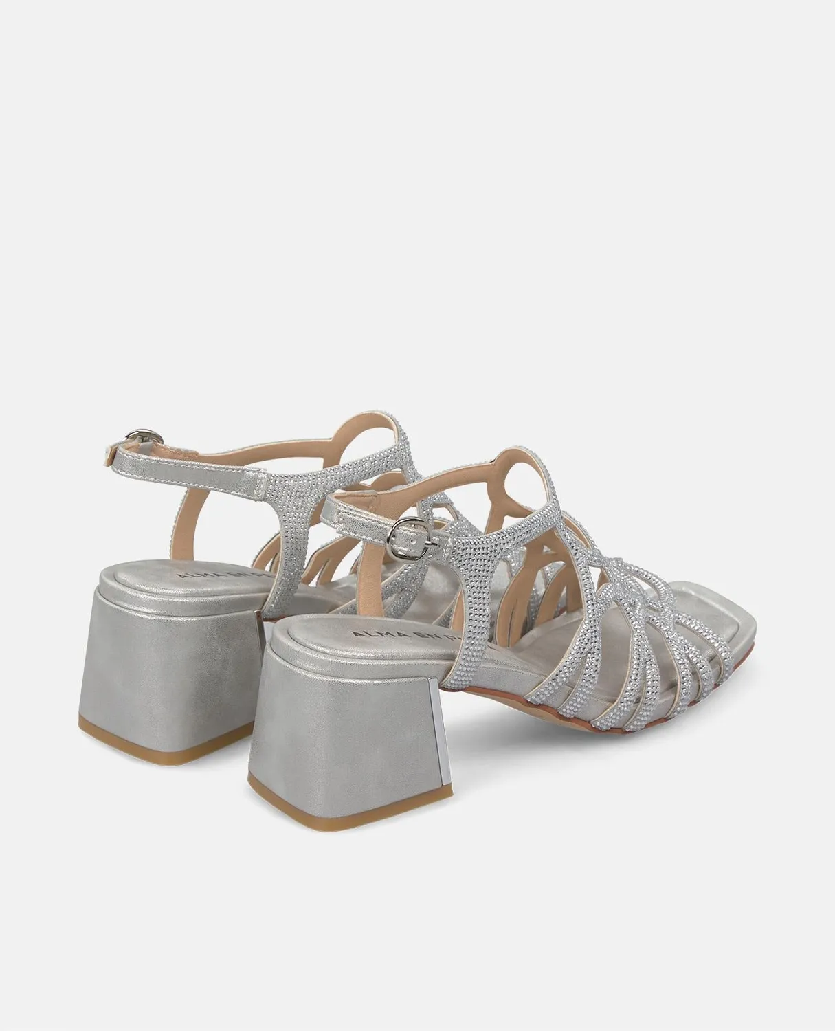 Alma en Pena V2550942 sandales argent talon 6 cm