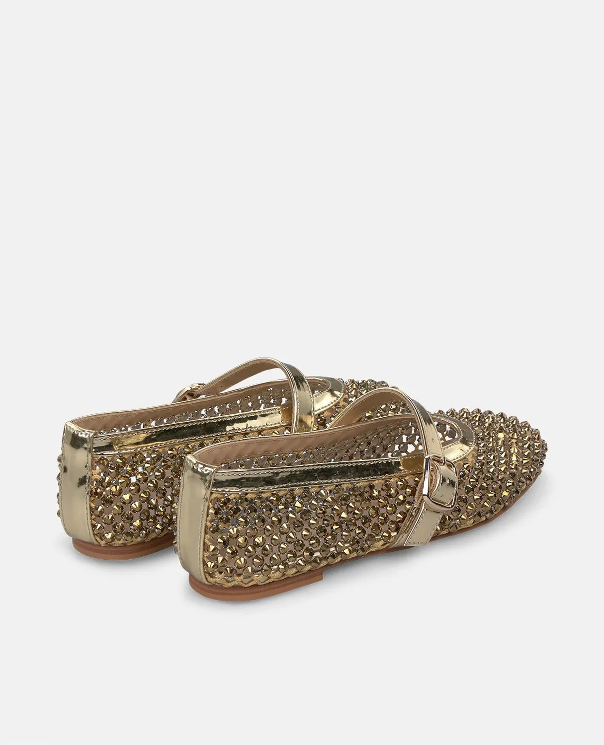 Alma en Pena V250546 ballerines doré strass boucle