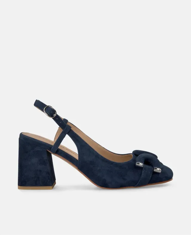 Alma en Pena V250550 escarpins bleu marine suède