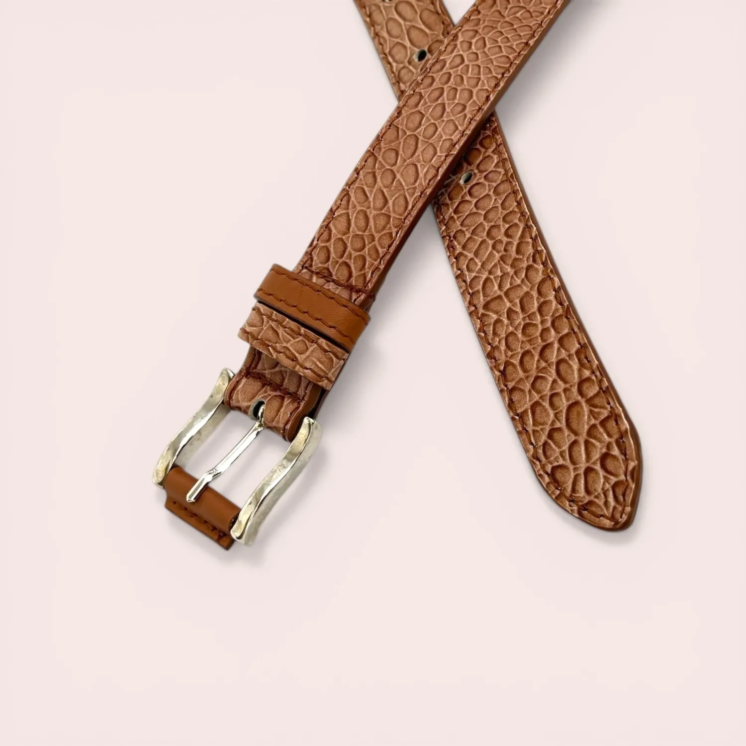 Karine Arabian Cadet ceinture cuir camel 23 mm