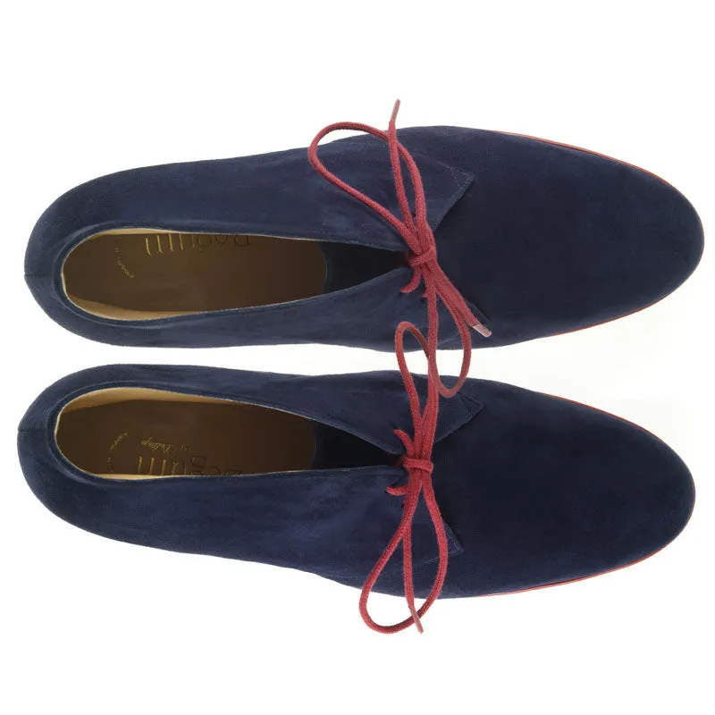 Bégum Paris Diane bottines marine rouge talon 7 cm
