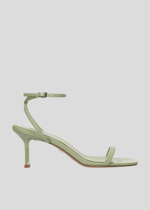 Lola Cruz Cecile 65 sandales talon vert aloe