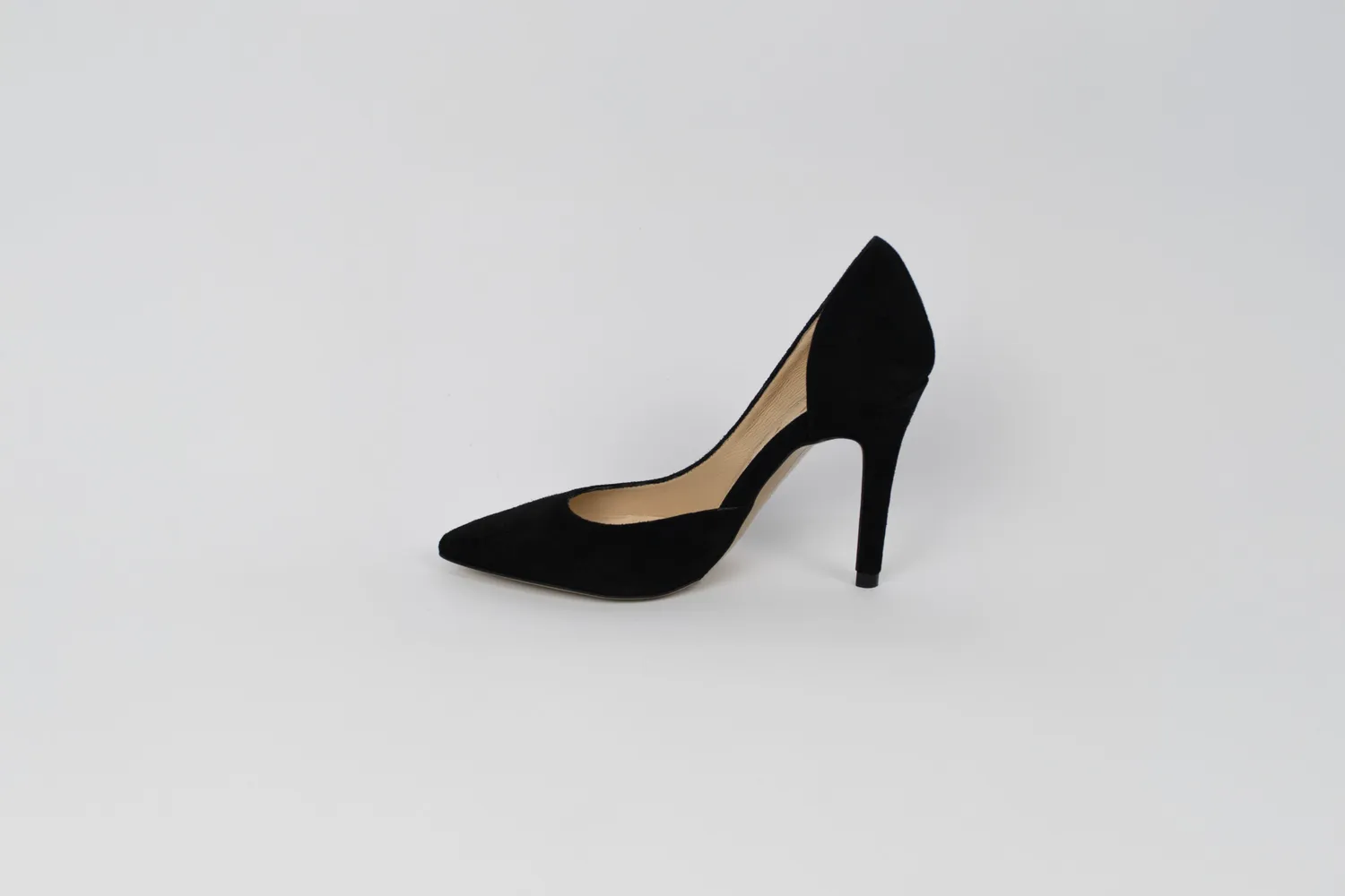 Matteo Pitti Alina escarpin daim noir talon fin