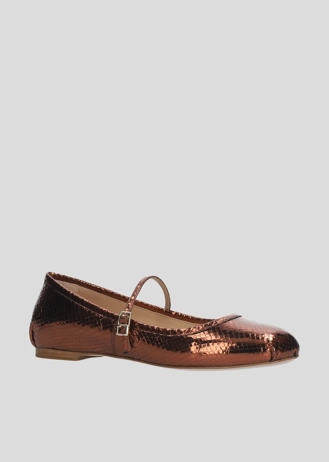 Lola Cruz Rima ballerines marron acajou