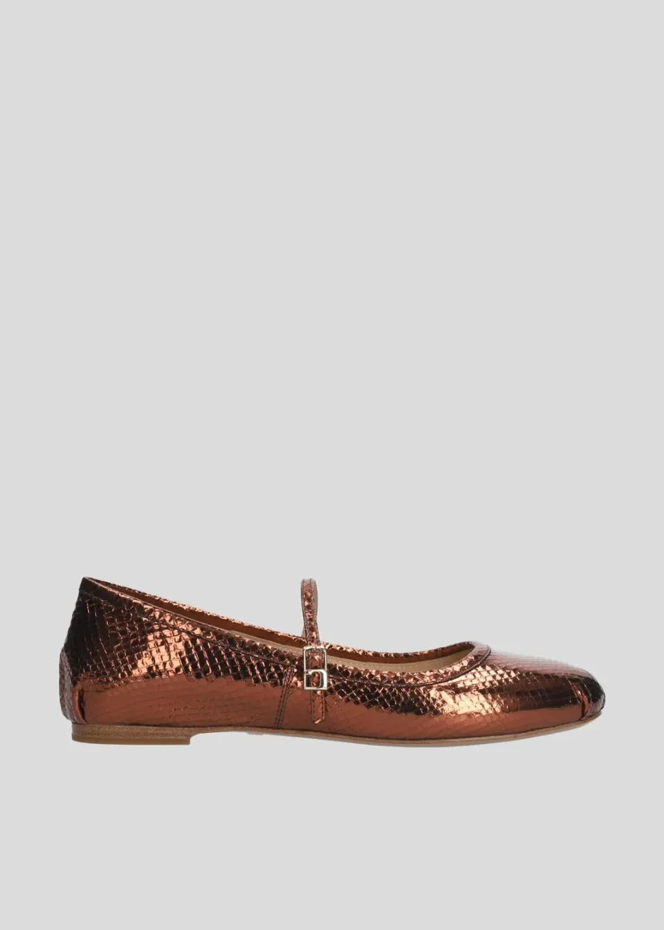 Lola Cruz Rima ballerines marron acajou