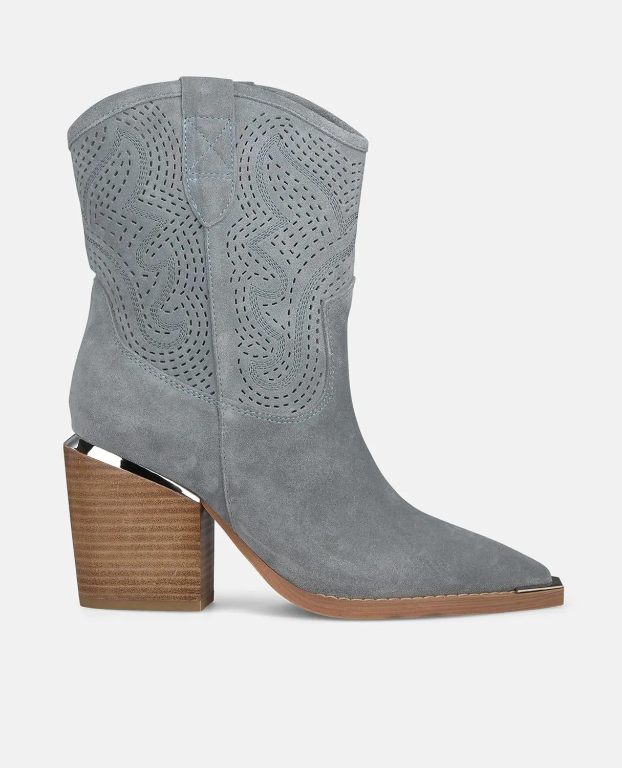 Alma en Pena V260104 bottines cowboy bleu jean cuir
