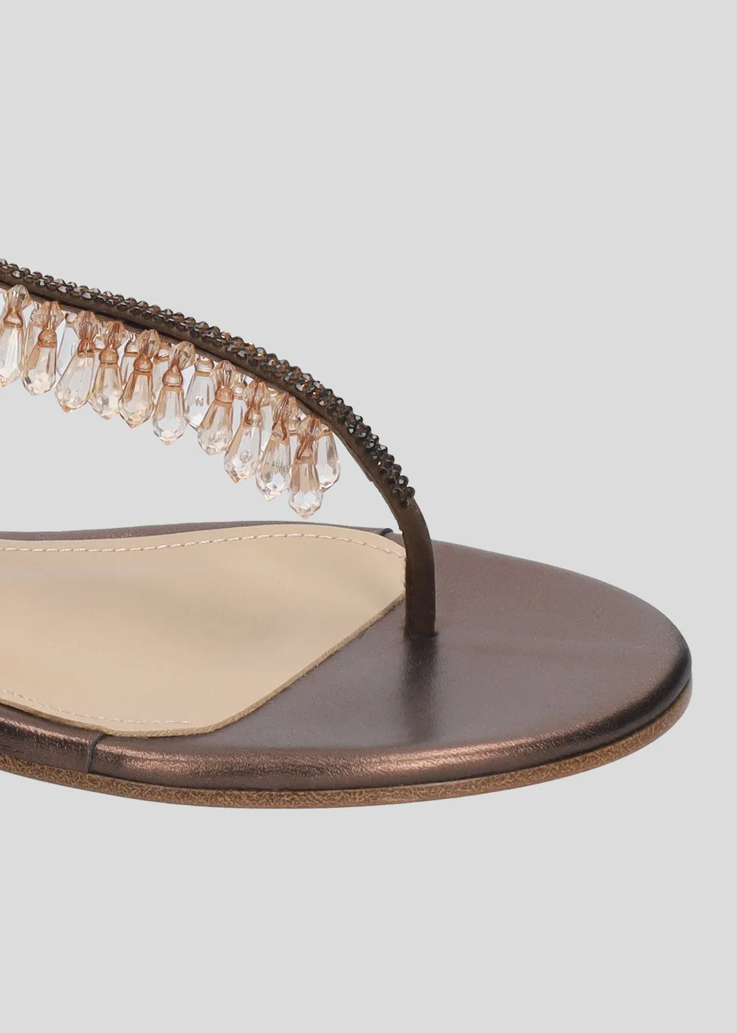 Lola Cruz Flamenca Flats ballerines marron cuir