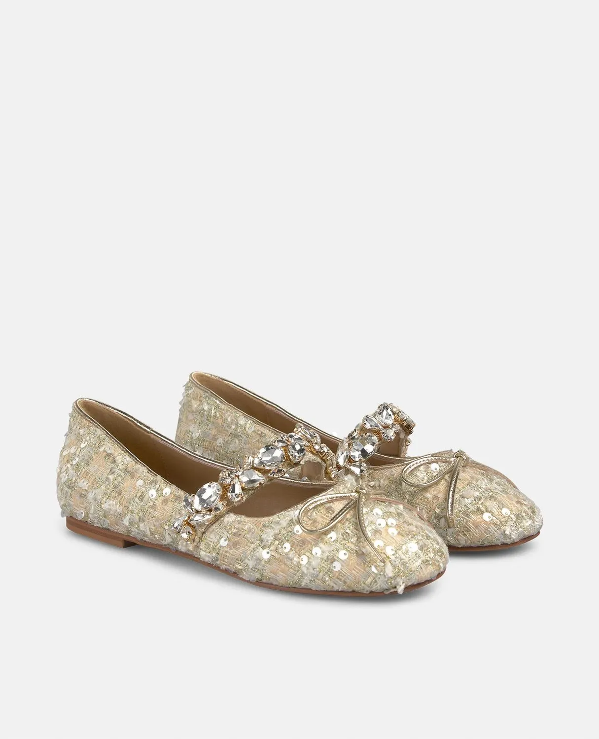 Alma en Pena V250533 ballerines tweed doré