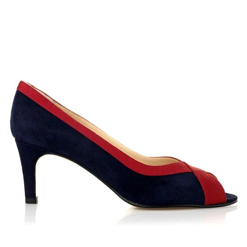 Bégum Paris Gilda escarpins femme marine talon 5,5 cm
