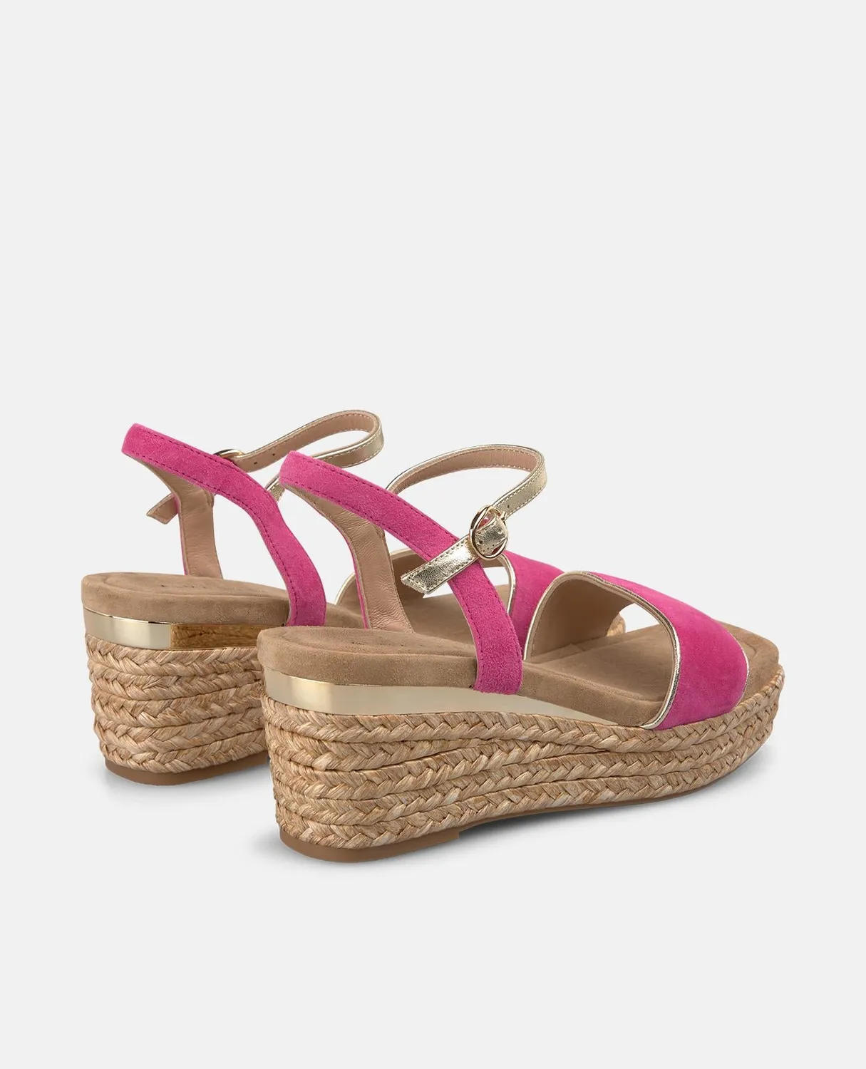 Alma en Pena V266500 sandale compensée fuchsia 7,5 cm