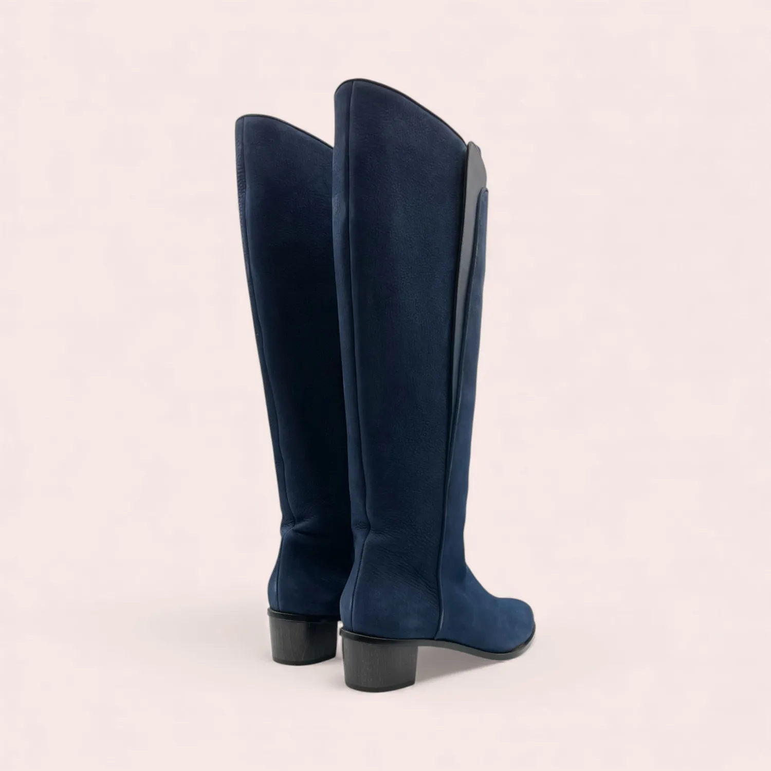 Karine Arabian Turner bottes navy cuir velours 41