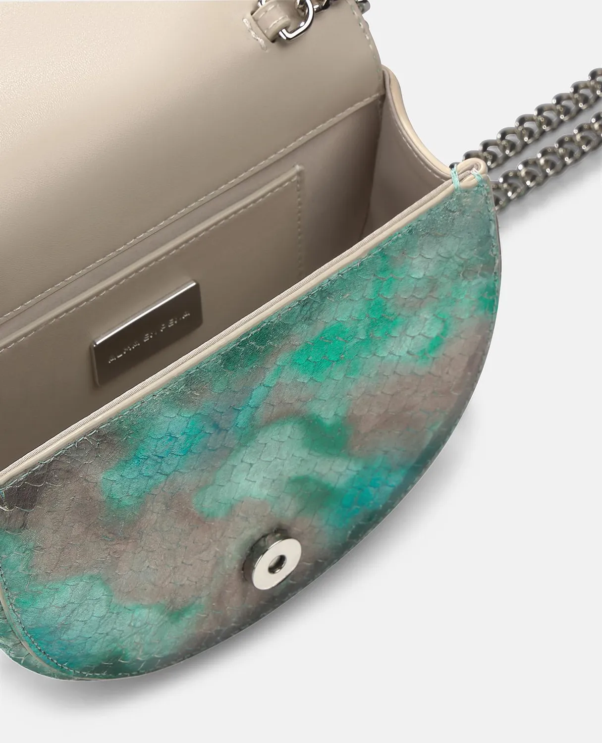 Alma en Pena BG101 sac bandoulière turquoise serpent