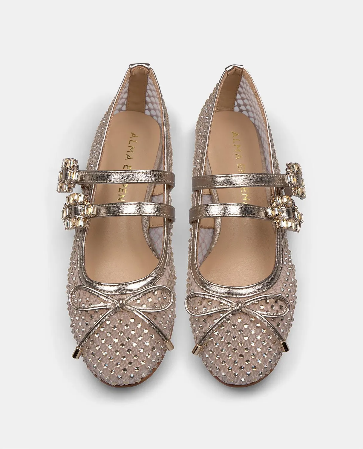 Alma en Pena V250532 ballerine bronze résille