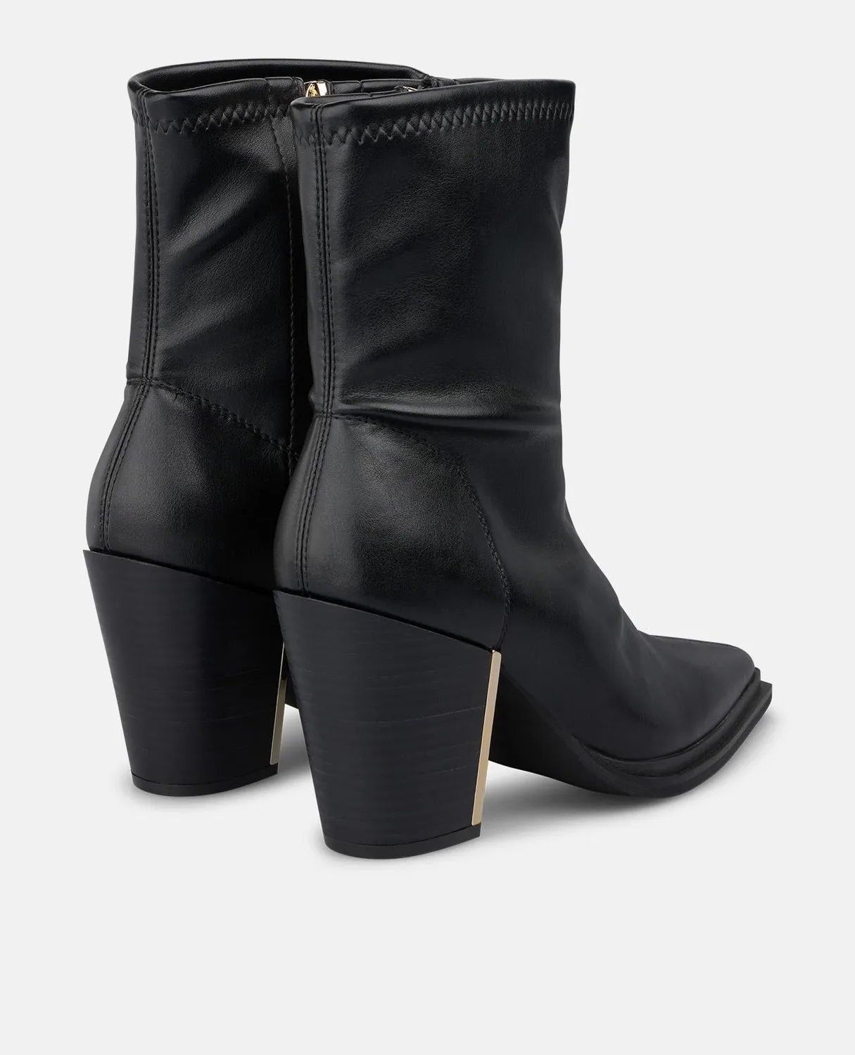 Alma en Pena I260790 bottines à talon noir effet daim