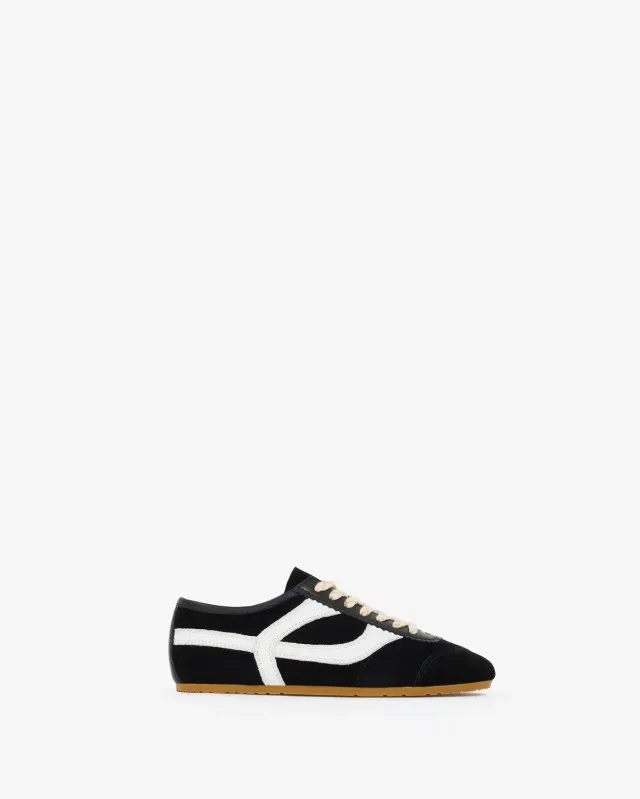 Mi/Mai Paola Black and White baskets daim noir