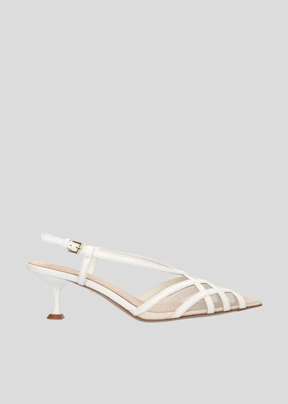 Lola Cruz Eloise Pump 55 escarpins blanc talon 5,5 cm