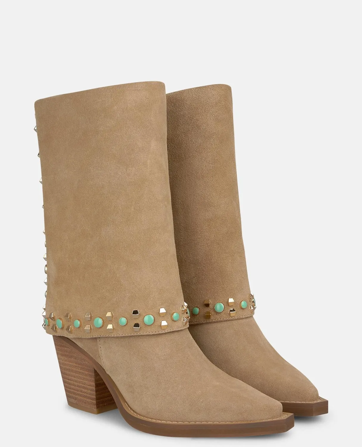 Alma en Pena I260679 bottes santiag sable talon 7 cm