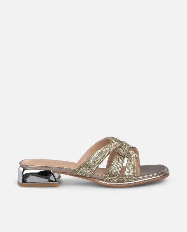 Alma en Pena V2651902 sandales bronze talon 3 cm