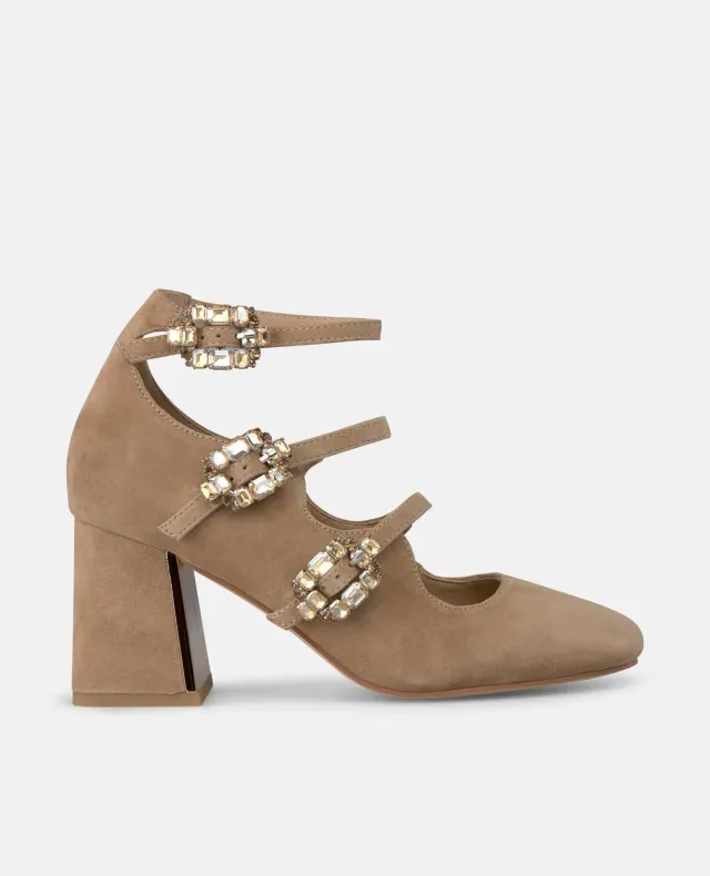 Alma en Pena I250301 escarpins camel cuir talon 7 cm