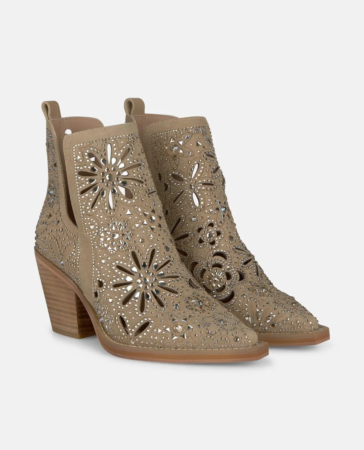 Alma en Pena V260152 bottines sable cuir talon 8 cm