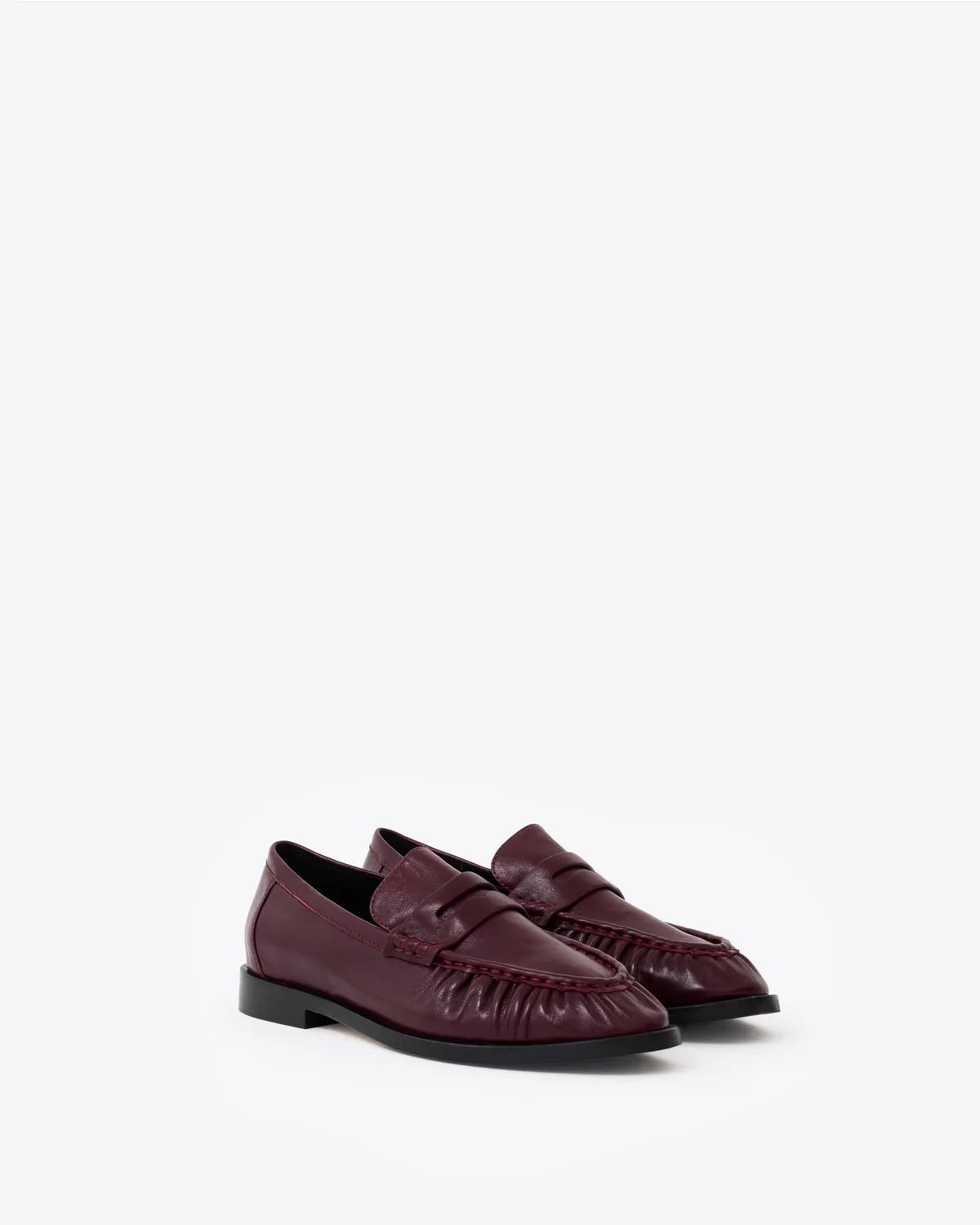 Mi/Mai Orso Burgundy mocassins cuir bordeaux