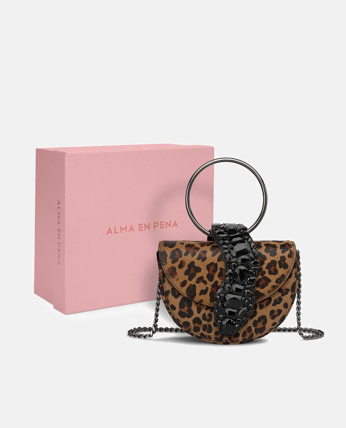 Alma en Pena BG101 sac bandoulière cuir camel lune