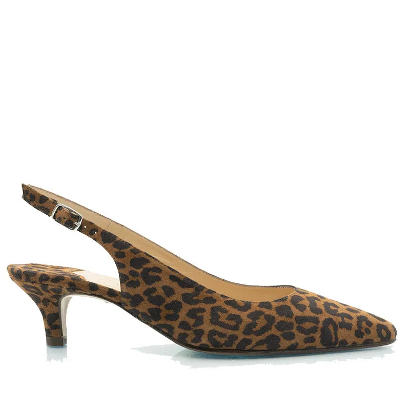 Bégum Paris Volant escarpins bleu marine petit talon