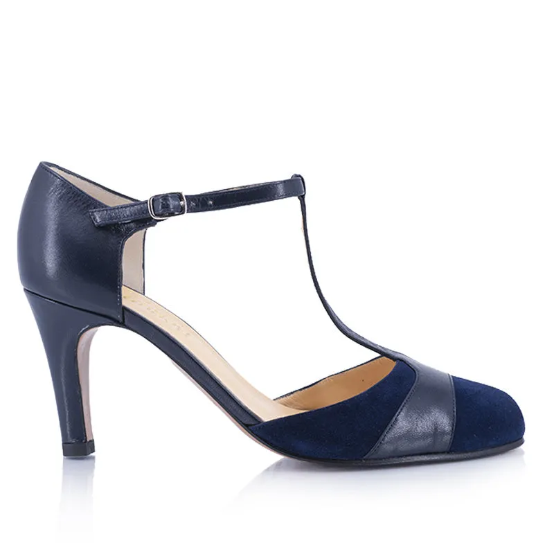 Bégum Paris Rio escarpin marine bride salomé 7 cm