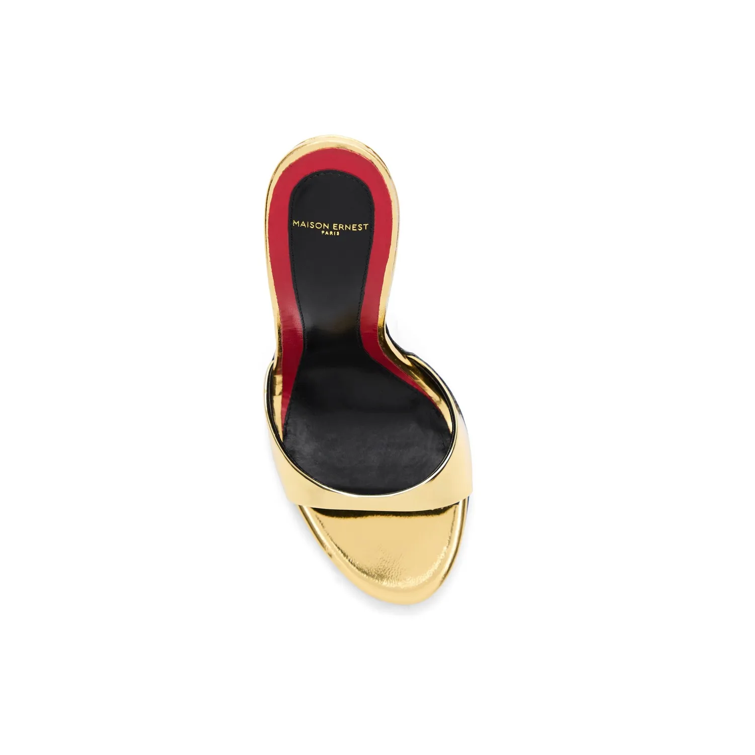 Maison Ernest Lidylle 120 mule or cuir miroir