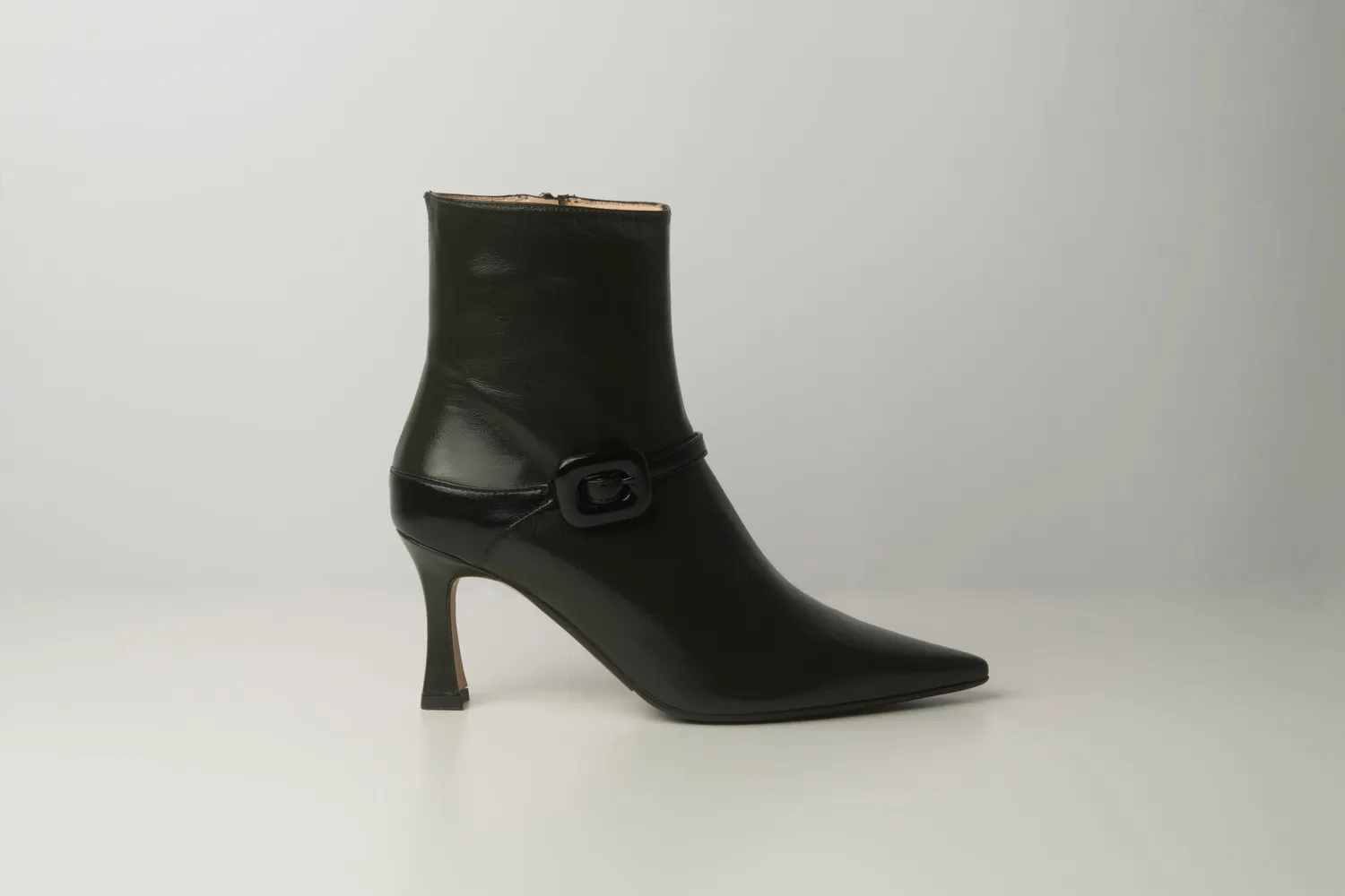 Matteo Pitti Penny bottine vert bosco boucles