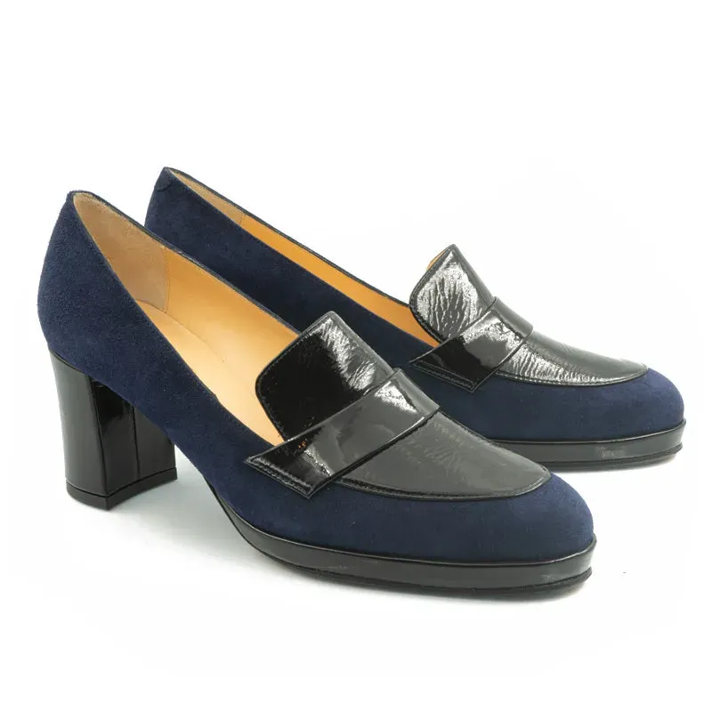 Bégum Paris Moscova marine escarpins bleu marine talon 65mm