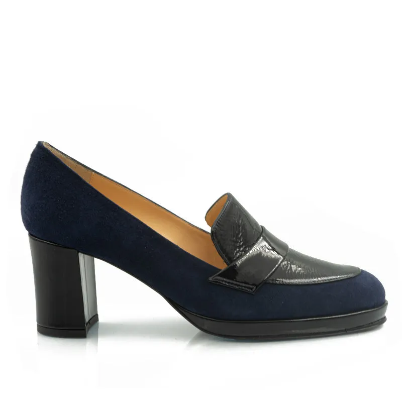 Bégum Paris Moscova marine escarpins bleu marine talon 65mm