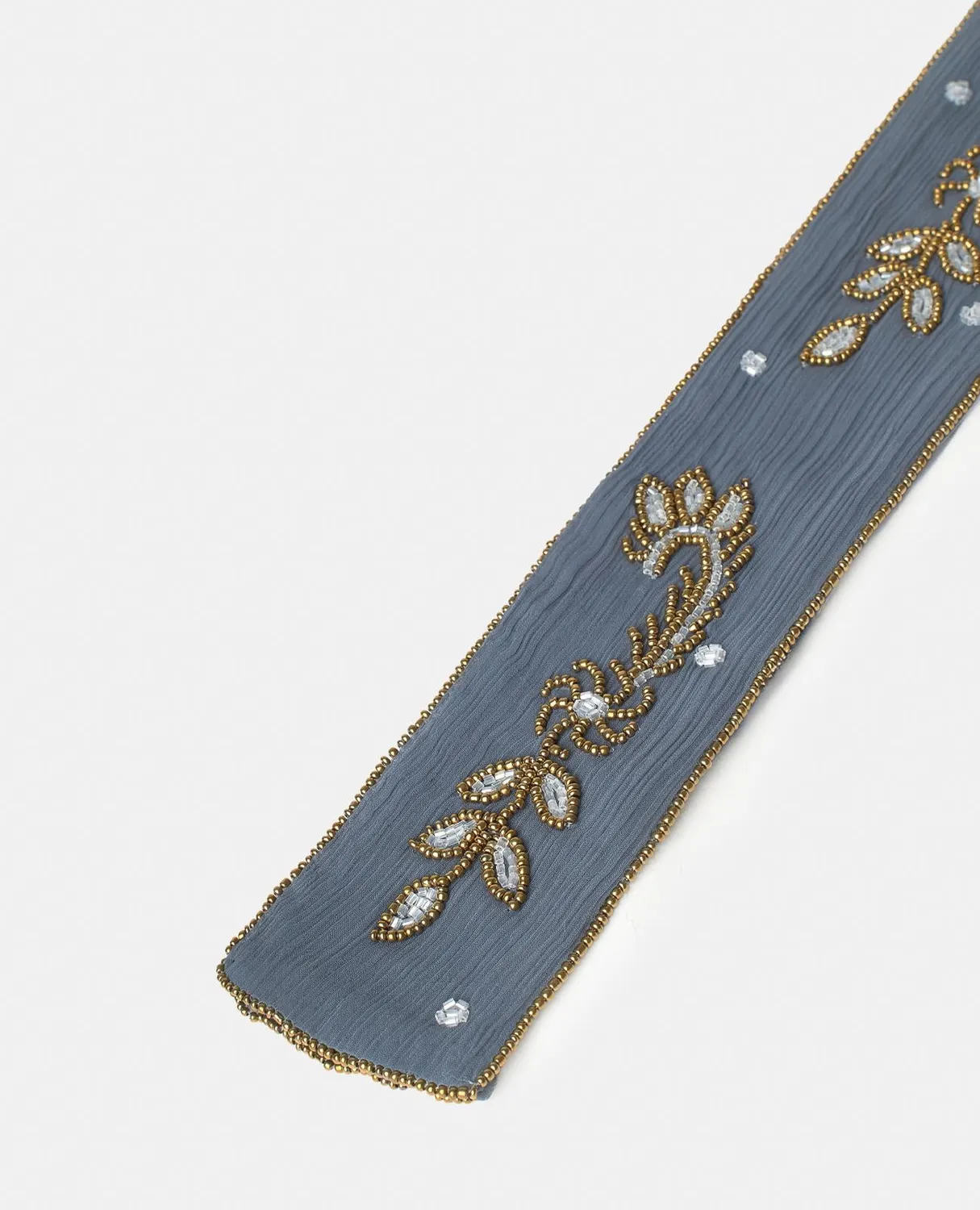 ALMA EN PENA V26AC104 foulard gaze gris perles 6x200 cm