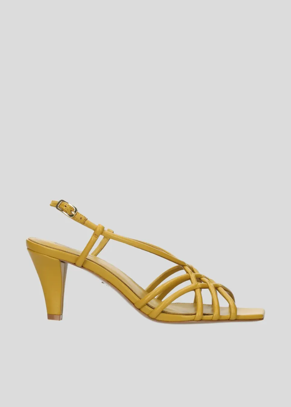 Lola Cruz Bridgette Sandal 75 sandales talon moutarde 7,5 cm