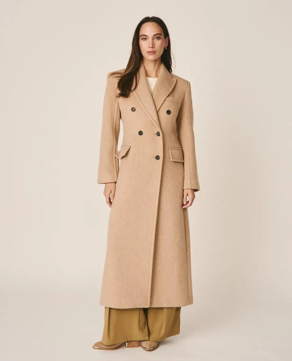 Alma en Pena I26CL1503 Manteau long vison croisé