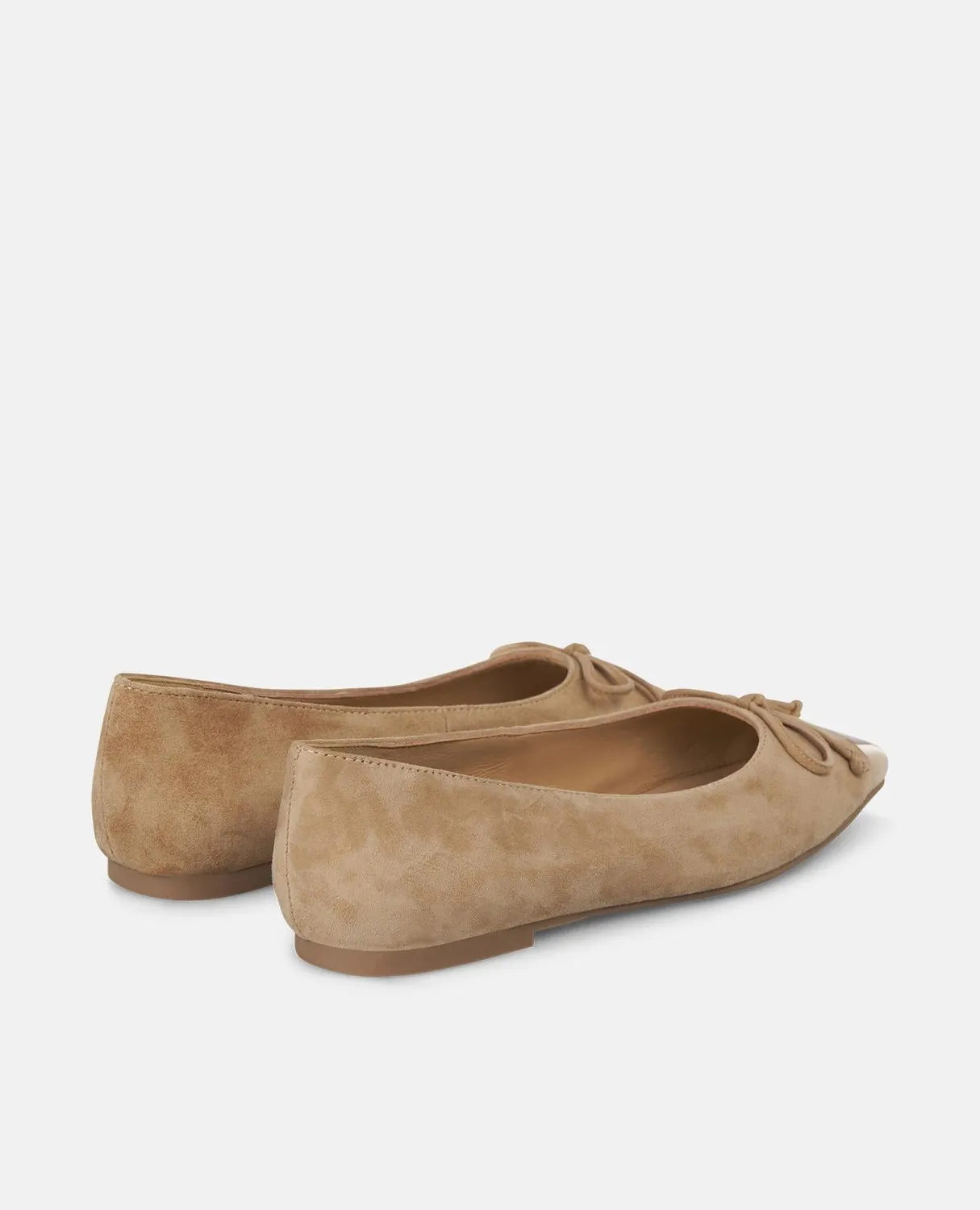 Alma en Pena I250157 Ballerines Camel Suède Nœud