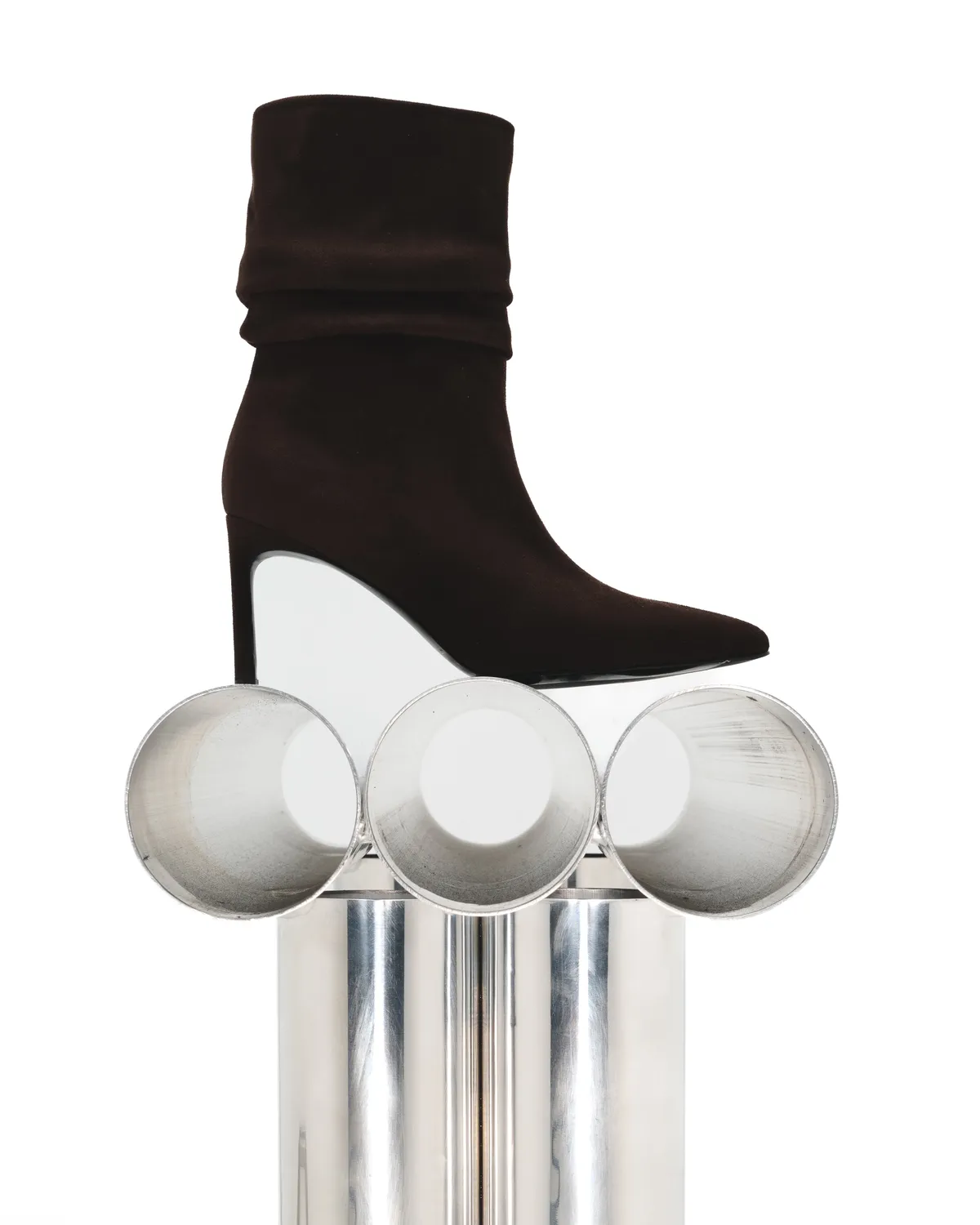Mi/Mai Zaha Chocolate bottines marron talon haut