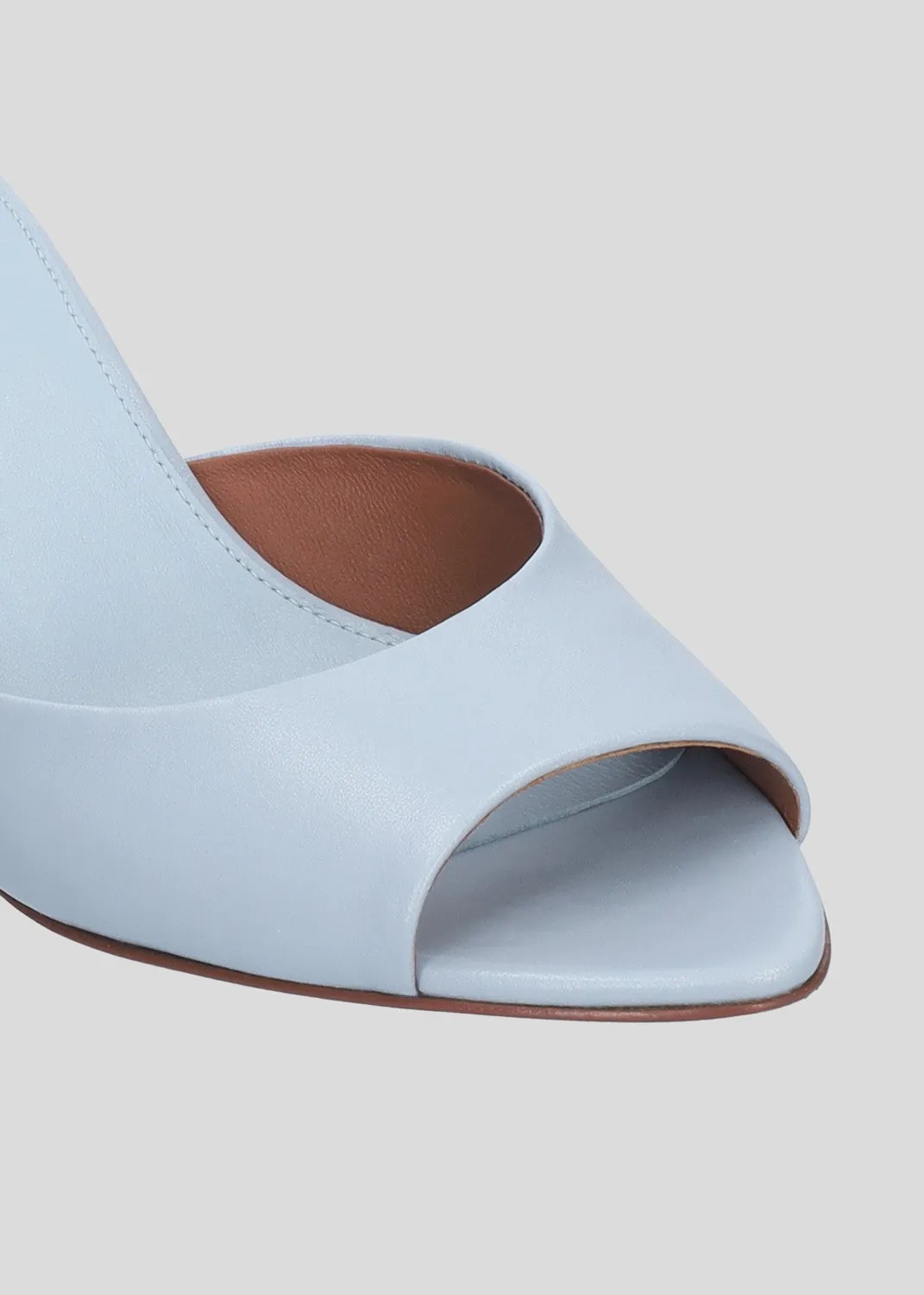 Lola Cruz Amelia Mule 65 mules bleu ciel talon 6,5 cm