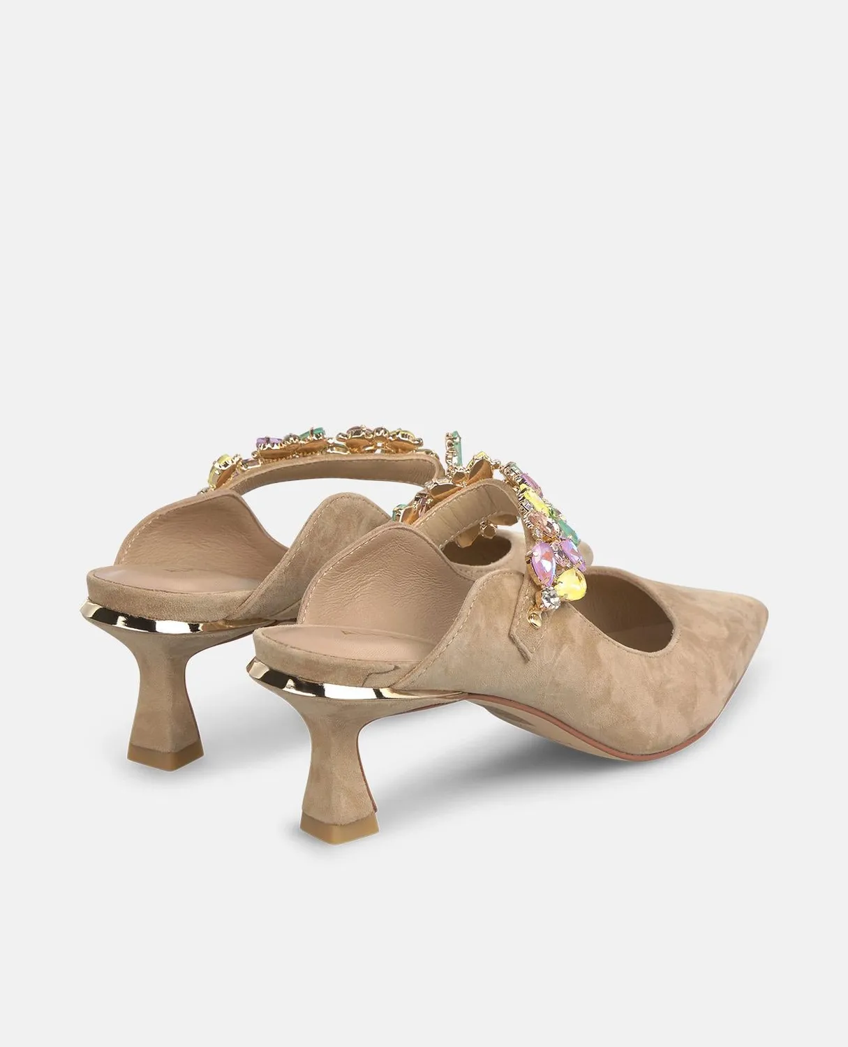 Alma en Pena V262204 mules sable talon 6,2 cm cuir