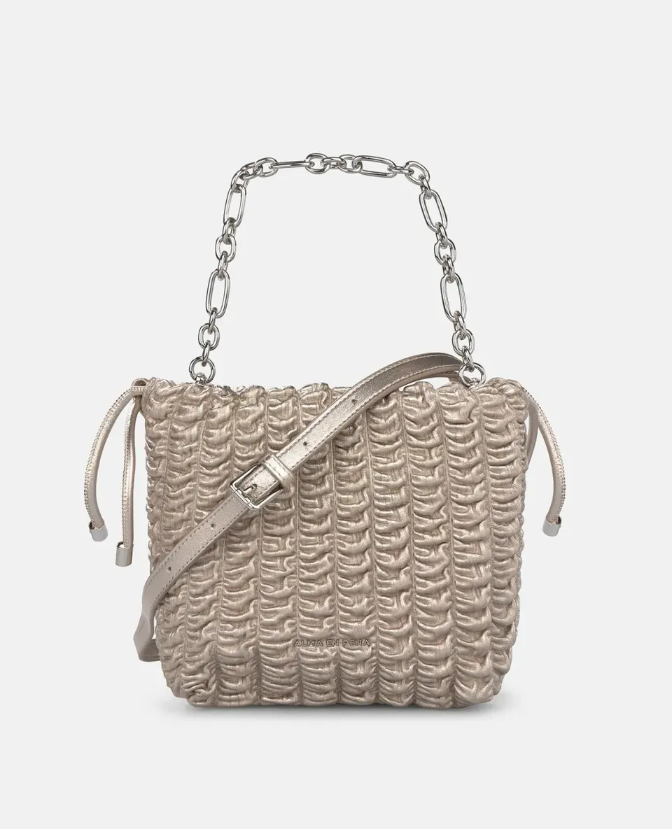Alma en Pena V26BG042 sac seau cuir bronze