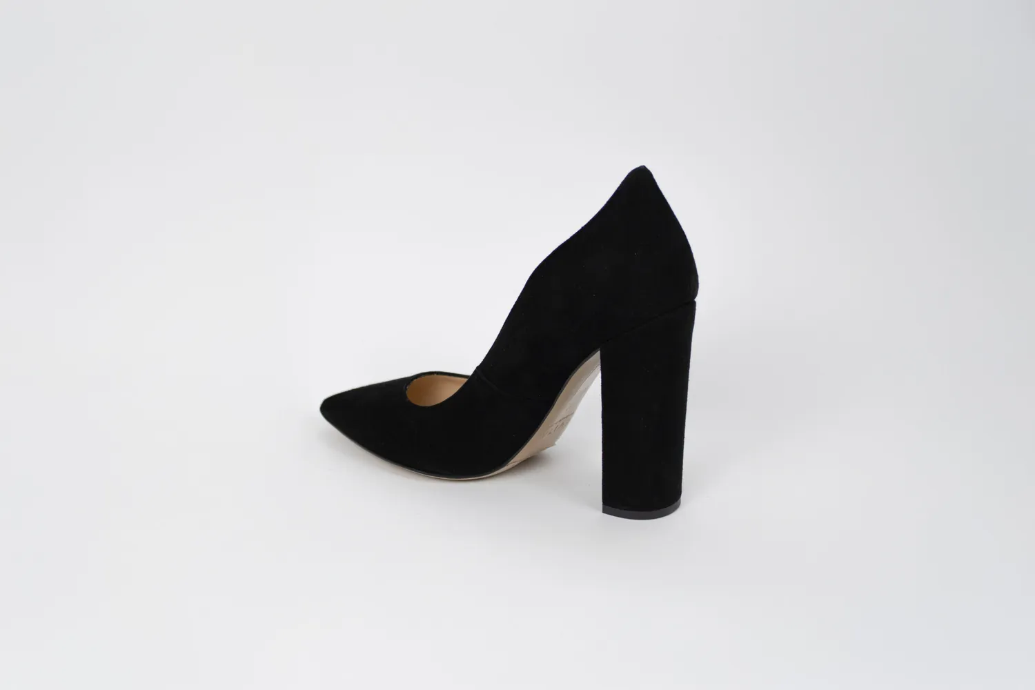 Matteo Pitti escarpin daim noir 10,5 cm