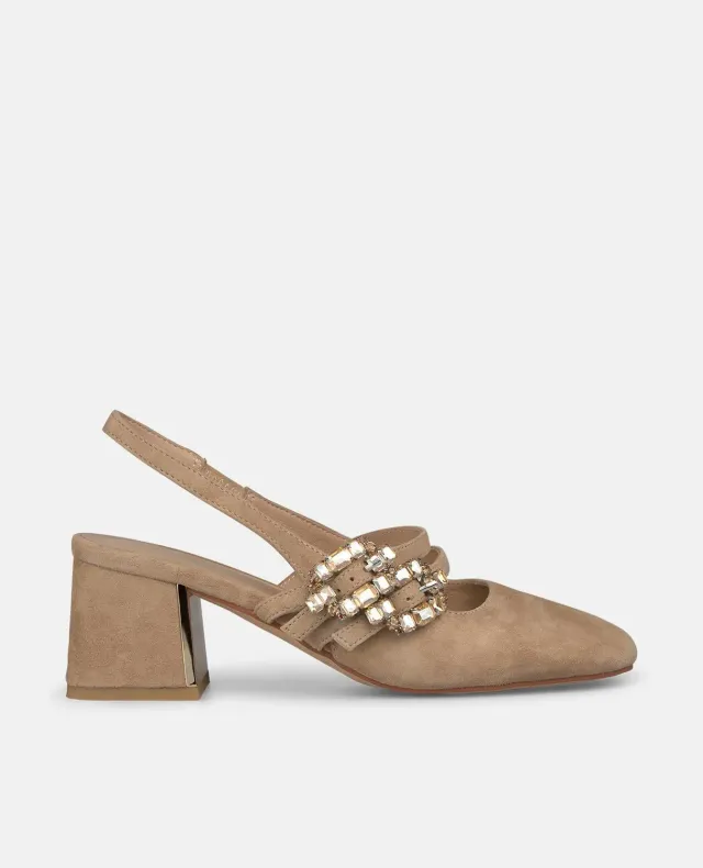 Alma en Pena V261704 escarpins sable double bride talon 5,5 cm
