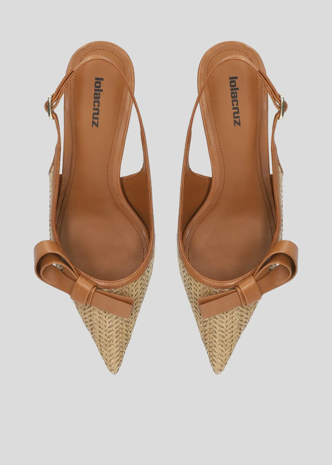 Lola Cruz Linda Pump 55 escarpins cuir camel