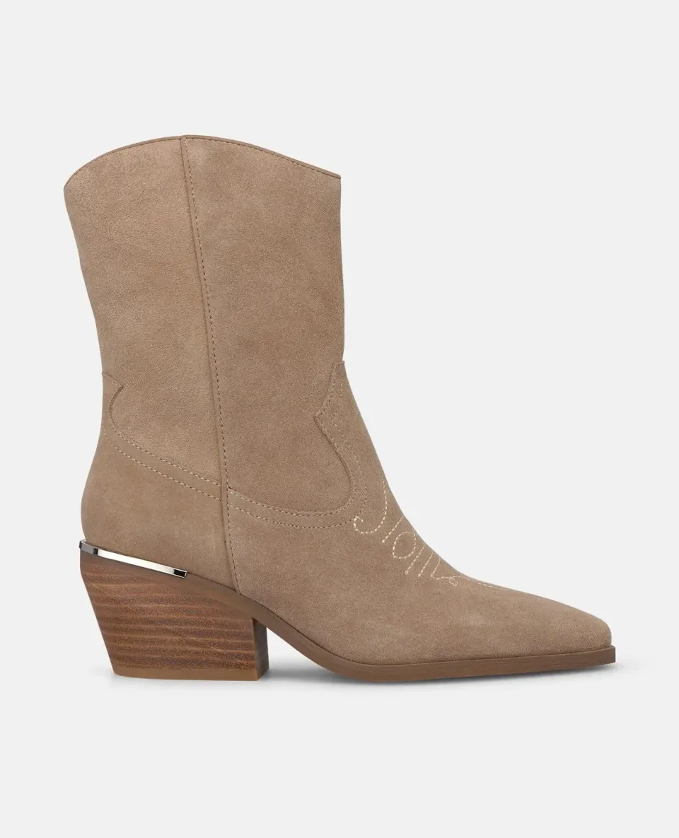Alma en Pena I260590 bottines santiag vison talon 6,5 cm