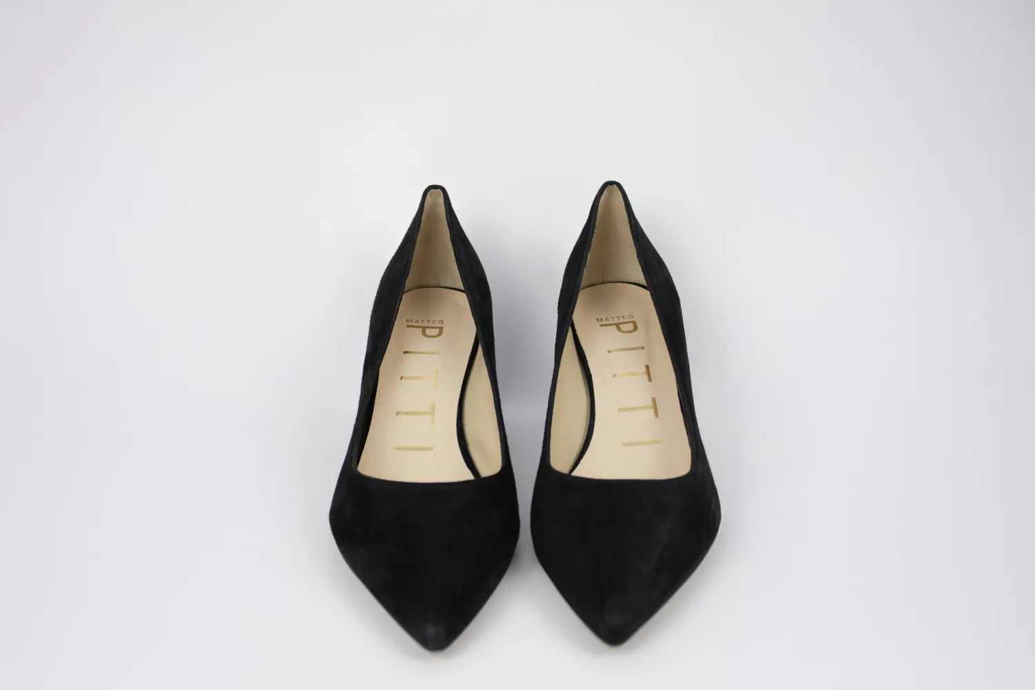 Matteo Pitti Russell escarpins daim noir talon 50