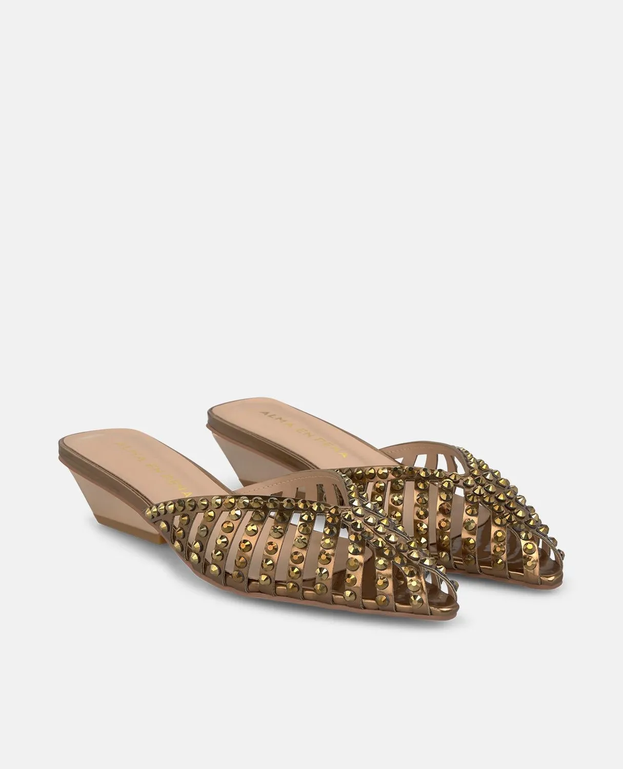 Alma en Pena V260755 mules bronze talon 3 cm