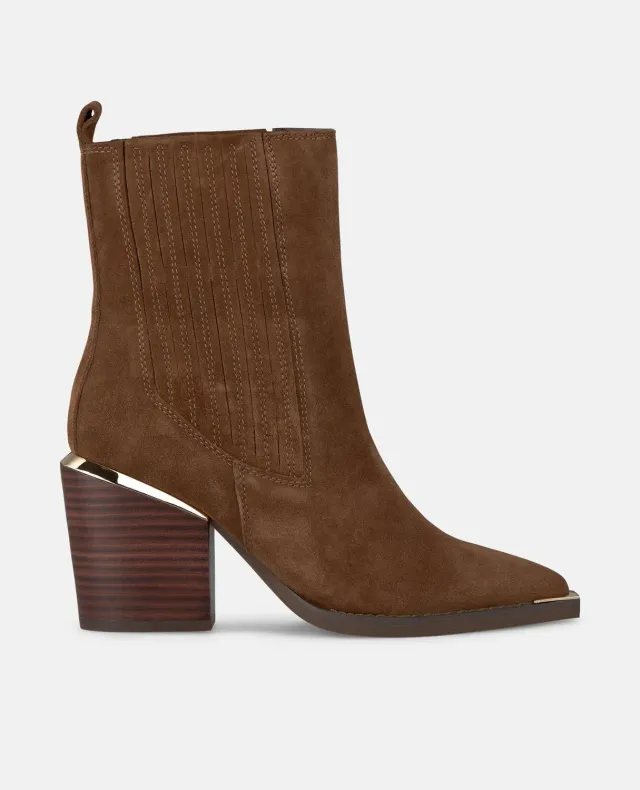 Alma en Pena I250835 bottines camel cuir talon 7 cm