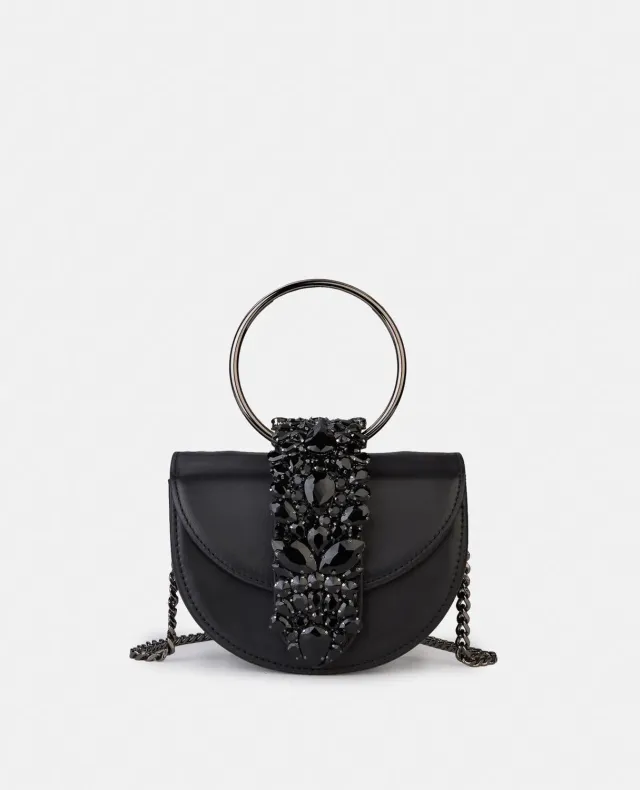 Alma en Pena BG100 sac demi-lune noir fête