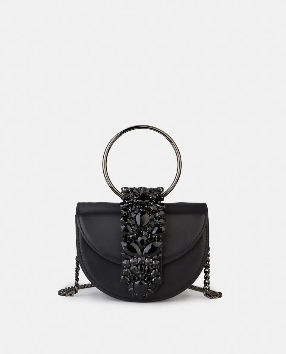 Alma en Pena BG100 sac demi-lune noir fête